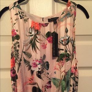Banana Republic Botanical Hi-Lo Maxi Dress